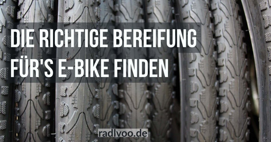 Die richtige Bereifung fürs E-Bike finden